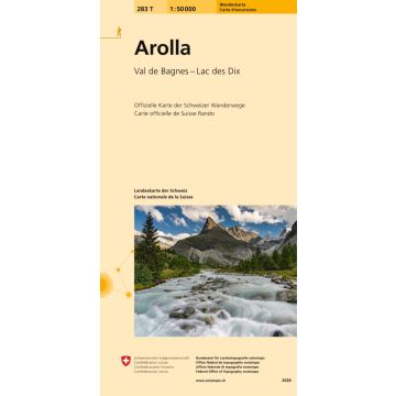 283 T Arolla Carte d'excursions 1:50 000 