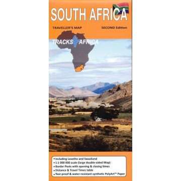 Carte routière South Africa 1:1 Mio. (including Lesotho & Swaziland)