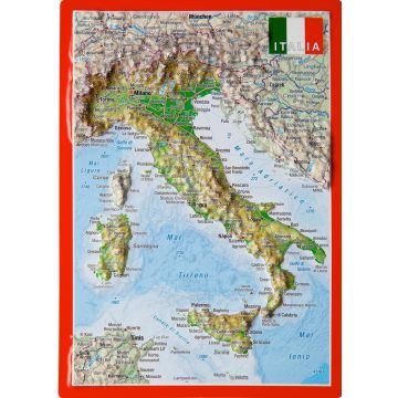 Italie carte postale en relief
