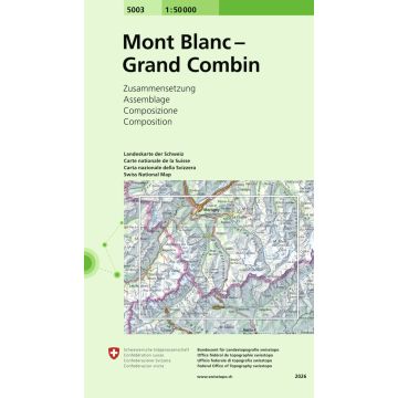 5003 Mont Blanc - Grand Combin 1:50 000 / Swisstopo