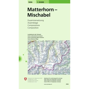 5006 Matterhorn - Mischabel 1:50 000 / Swisstopo