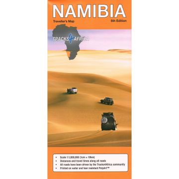 Carte routière Namibia 1:1 Mio. / Tracks4Africa