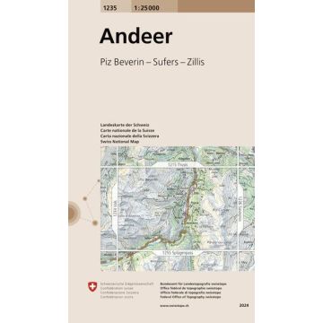 1235 Andeer 1:25 000 / Swisstopo