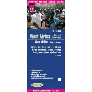 Carte routière Afrique de l'Ouest - les pays côtiers 1:2 200 000 / Reise Know-How