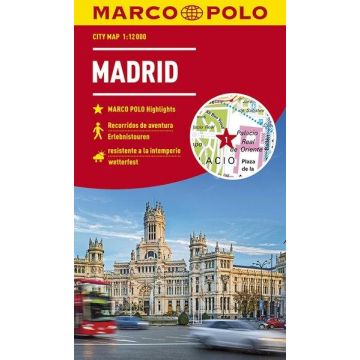 Plan de ville Madrid 1:15 000 / Marco Polo City Map