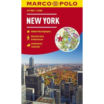 Plan de ville New York 1:12 000 / Marco Polo City Map