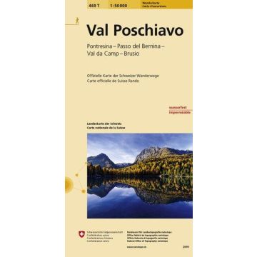 469T Val Poschiavo Carte d'excursions 1:50 000