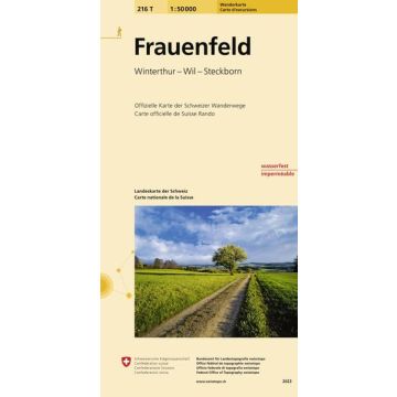 216 T Frauenfeld Carte d'excursions 1:50 000
