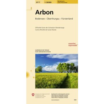 217 T Arbon Carte d'excursions 1:50 000