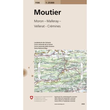 1106 Moutier 1:25 000 / Swisstopo