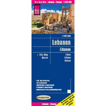 Carte routière Liban 1:200 000 / Reise Know-How