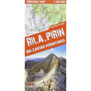 Rila & Pirin Trekking Map 1:80 000 / Terraquest