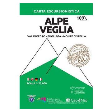Carte de randonnée Alpe Veglia 1:25 000 / Geo4Map 109