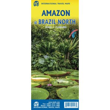 Carte routière Amazon & Brazil North 1:3 300 000 / ITMB