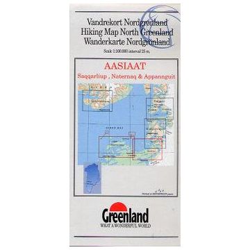 Carte de randonnées 18 Aasiaat 1:100 000 (Greenland) / Harvey
