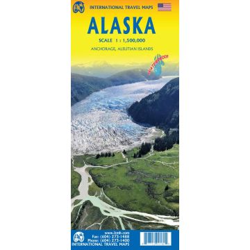 Carte routière Alaska 1:1 500 000 / ITMB