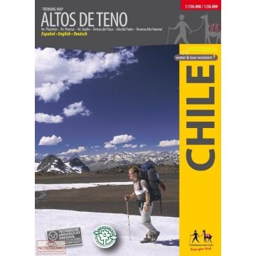 Carte de randonnée Altos de Teno 1:150 000 / Trekkingchile