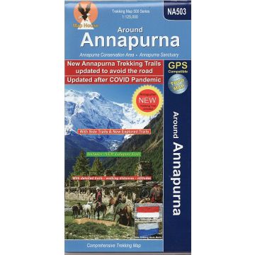 Trekking map Around Annapurna 1:125 000 / Nepa Maps