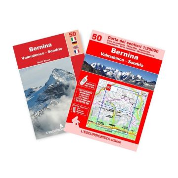 Carte de randonnée 50 Bernina Valmalenco Sondrio 1:25 000 / Escursionista
