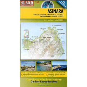 Carte de loisirs Asinara 1:25 000 / 4Land