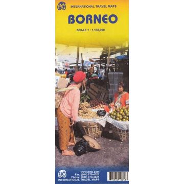 Carte routière Borneo & Kalimantan 1:1 130 000 / ITMB
