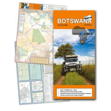 Carte routière Botswana 1:1 Mio. / Tracks 4 Africa