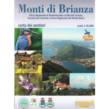 Carte de randonnée Monti di Brianza Ingenia 1:25 000 / Ingenia