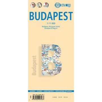 Plan de ville Budapest 1: 11 000 / Borch Map 
