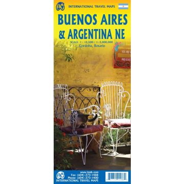 Plan de ville Buenos Aires 1:12 500 / Carte routière Argentina Northeast 1:2.2 Mio.