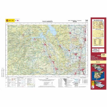 Carte topographique Navarres 1:50 000 / CNIG 769 