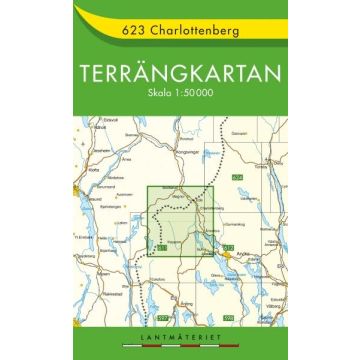 Carte topographique Terrängkartan 623 Charlottenberg 1:50 000