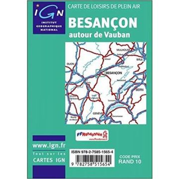 Carte de loisirs Besancon 1:25 000 / IGN