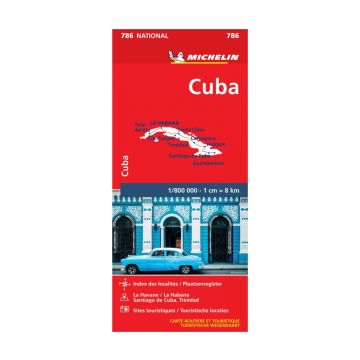 Carte routière Michelin 786 Kuba Cuba 1:800 000