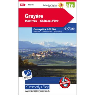 Velokarte Greyerzerland Montreux Château-d'Oex (15) 1:60'000