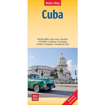 Carte routière Cuba 1:775 000 / Nelles