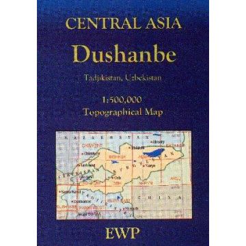 Carte topographique Dushanbe 1:500 000 / EWP