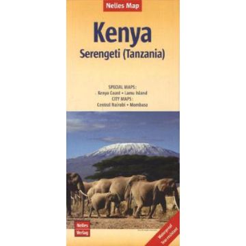 Carte routière Kenya Serengeti 1:1 100 000 / Nelles