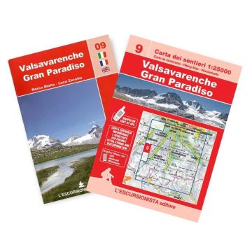 Carte de randonnée 9 Valsavarenche, Gran Paradiso 1:25 000 / Escursionista 