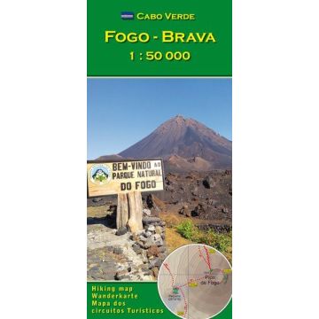 Carte de randonnée Fogo - Brava (Cabo Verde) 1:50 000 / AB Kartenverlag