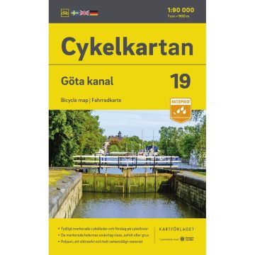 Velokarte Göta Kanal (Schweden) 1:90 000 Cykelkartan 19 / Norstedts