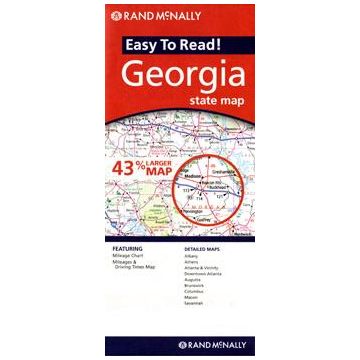Carte routière Georgia State Map / Rand McNally