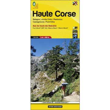 Carte de randonnée Haute Corse 1:60 000 / Libris Nr. 08 
