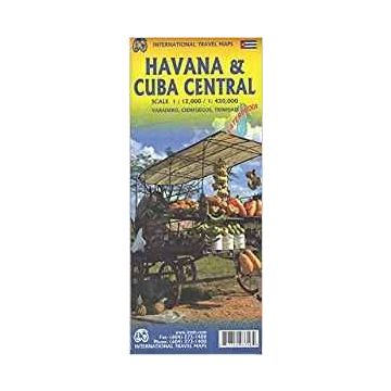 Plan de ville Havana 1:12 000 / Carte routière Cuba Central 1:420 000 / ITMB