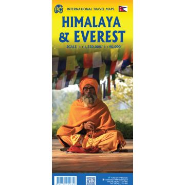 Carte routière Everest 1:90 000 / Himalaya 1:1 300 000 / ITMB