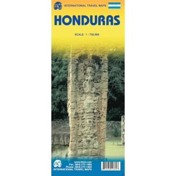 Carte routière Honduras 1:750 000 / ITMB