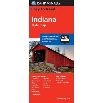 Carte routière Indiana State Map / Rand McNally