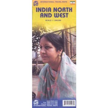 Carte routière India North & West 1:1 900 000 / ITMB