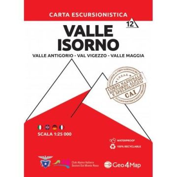 Carte de randonnée Valle Isorno 1:25 000 / Geo4Map 112