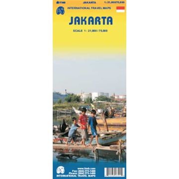 Plan de ville Jakarta 1:21 000 / 1:75 000 / ITMB