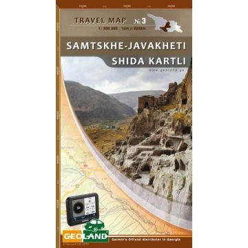 Carte routière Georgia 3 Samtskhe Javakheti Shida Kartli 1:200 000 / Geoland
